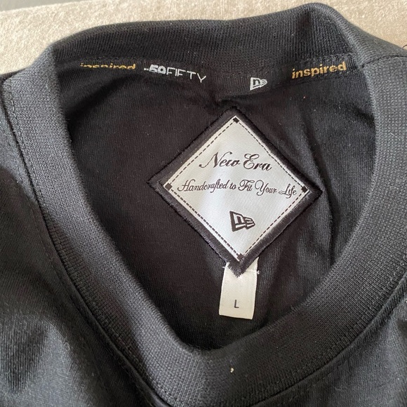 NWT Vintage New Era black cotton graphic T Shirt - Picture 5 of 7